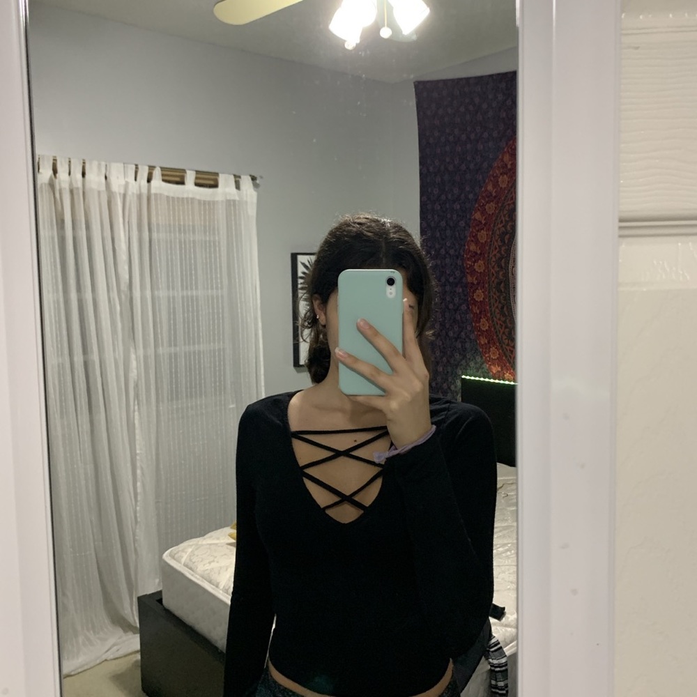 black “dressy” long sleeve